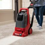 Pro Deep Carpet Cleaner: In use showing cleaning path 1