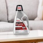 Max Advanced carpet cleaner formula background couch