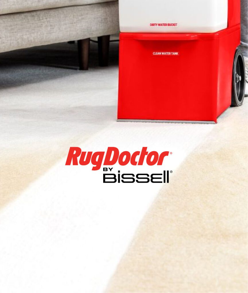Carpet Cleaner with logo Rug Doctor by BISSELL