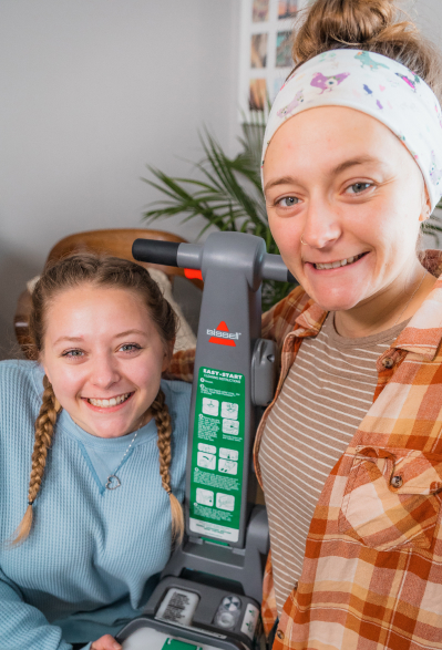Ladies with Rug Doctor Carpet Cleaner