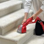 Motorized Upholstery Tool cleaning stairs