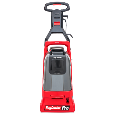 Upright carpet cleaning machine