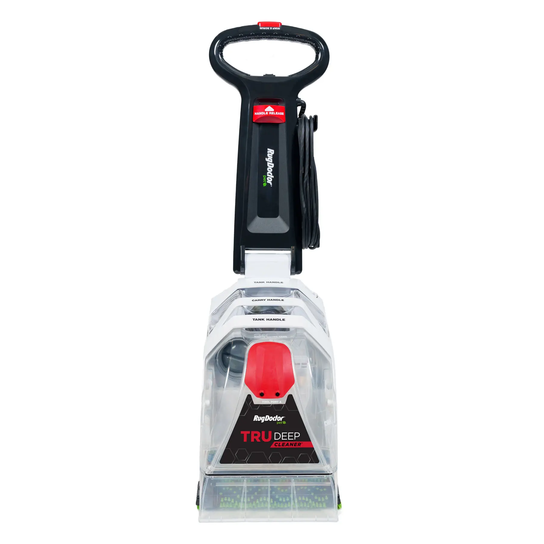 TruDeep Cleaner® professional-level carpet cleaner: straight on view